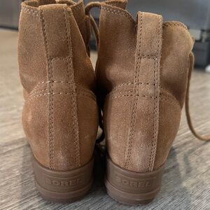 Sorel Tan Suede Ankle Boots